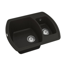 Кухонная мойка VANKOR   Norton NMP 03.63 Black + сифон