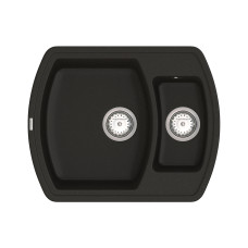 Кухонная мойка VANKOR   Norton NMP 03.63 Black + сифон
