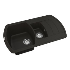 Кухонная мойка VANKOR   Norton NMP 04.86 Black + сифон