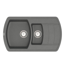 Кухонная мойка VANKOR   Norton NMP 04.86 Gray + сифон