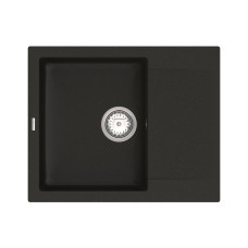 Кухонная мойка VANKOR   Orman OMP 02.61 Black + сифон
