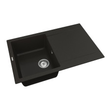 Кухонная мойка VANKOR   Orman OMP 02.78 Black + сифон