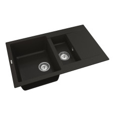Кухонна мийка VANKOR   Orman OMP 04.80 Black + сифон
