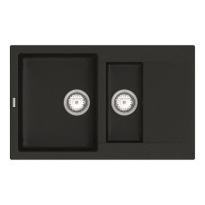 Кухонна мийка VANKOR   Orman OMP 04.80 Black + сифон