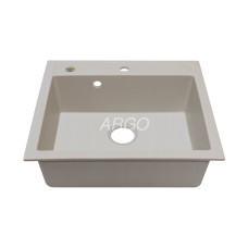 Мойка гранитная ARGO Cubo 590x495x200 Ivory Мойка гранитная ARGO Cubo 590x495x200 Ivory