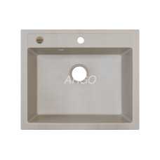 Мойка гранитная ARGO Cubo 590x495x200 Ivory Мойка гранитная ARGO Cubo 590x495x200 Ivory