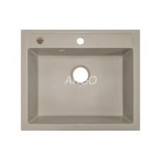 Мойка гранитная ARGO Cubo 590x495x200 Сахара Мойка гранитная ARGO Cubo 590x495x200 Сахара