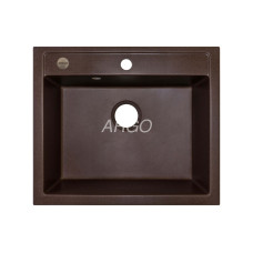 Мойка гранитная ARGO Cubo 590x495x200 Коричневая Мойка гранитная ARGO Cubo 590x495x200 Коричневая