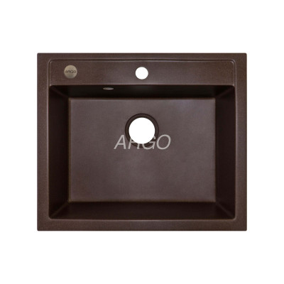 Мойка гранитная ARGO Cubo 590x495x200 Коричневая