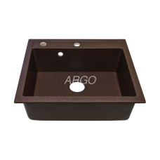 Мойка гранитная ARGO Cubo 590x495x200 Мокко Мойка гранитная ARGO Cubo 590x495x200 Мокко