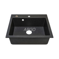 Мойка гранитная ARGO Cubo 590x495x200 Графит Мойка гранитная ARGO Cubo 590x495x200 Графит