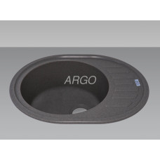 Мойка гранитная ARGO Ovale 615x495x200 Серая Мойка гранитная ARGO Ovale 615x495x200 Серая