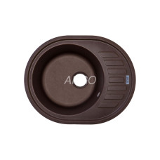 Мойка гранитная ARGO Ovale 615x495x200 Коричневая Мойка гранитная ARGO Ovale 615x495x200 Коричневая