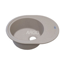 Мойка гранитная ARGO Ovale 615x495x200 Терра Мойка гранитная ARGO Ovale 615x495x200 Терра