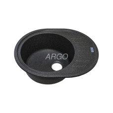 Мойка гранитная ARGO Ovale 615x495x200 Графит Мойка гранитная ARGO Ovale 615x495x200 Графит