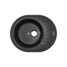 Мойка гранитная ARGO Ovale 615x495x200 Графит Мойка гранитная ARGO Ovale 615x495x200 Графит