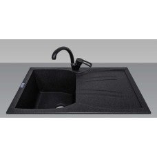 Мойка гранитная ARGO Medio 780x495x235 Чёрная Мойка гранитная ARGO Medio 780x495x235 Чёрная