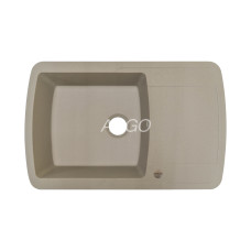 Мойка гранитная ARGO Premio 775x495x200 Сахара Мойка гранитная ARGO Premio 775x495x200 Сахара
