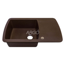 Мойка гранитная ARGO Premio 775x495x200 Коричневая Мойка гранитная ARGO Premio 775x495x200 Коричневая