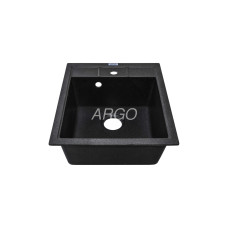 Мойка гранитная ARGO Bella 460x515x200 Чёрная Мойка гранитная ARGO Bella 460x515x200 Чёрная