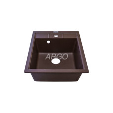 Мойка гранитная ARGO Bella 460x515x200 Коричневая Мойка гранитная ARGO Bella 460x515x200 Коричневая