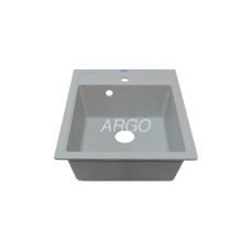 Мойка гранитная ARGO Bella 460x515x200 Светло-серая Мойка гранитная ARGO Bella 460x515x200 Светло-серая
