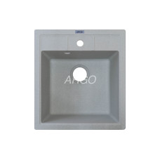 Мойка гранитная ARGO Bella 460x515x200 Светло-серая Мойка гранитная ARGO Bella 460x515x200 Светло-серая