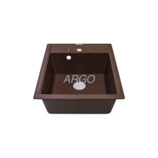 Мойка гранитная ARGO Bella 460x515x200 Мокко Мойка гранитная ARGO Bella 460x515x200 Мокко