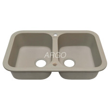 Мойка гранитная ARGO Gemelli 765x470x190 Сахара