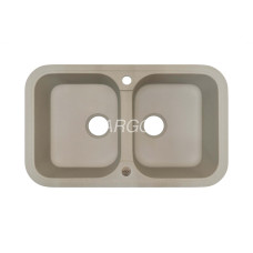 Мойка гранитная ARGO Gemelli 765x470x190 Сахара