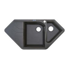 Мийка гранітна ARGO Angolo 1000x500x225 Сіра