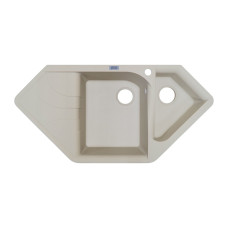 Мойка гранитная ARGO Angolo 1000x500x225 Ivory