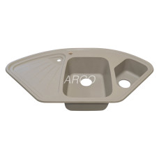 Мойка гранитная ARGO Trapezio 1045x575x190 Сахара