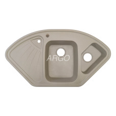 Мойка гранитная ARGO Trapezio 1045x575x190 Сахара