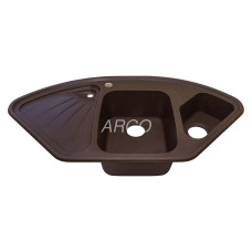 Мойка гранитная ARGO Trapezio 1045x575x190 Коричневая