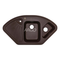 Мойка гранитная ARGO Trapezio 1045x575x190 Коричневая