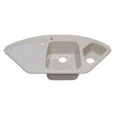 Мойка гранитная ARGO Trapezio 1045x575x190 Ivory