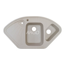 Мойка гранитная ARGO Trapezio 1045x575x190 Ivory