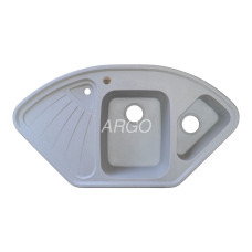 Мойка гранитная ARGO Trapezio 1045x575x190 Светло-серая