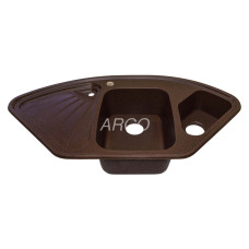 Мойка гранитная ARGO Trapezio 1045x575x190 Мокко