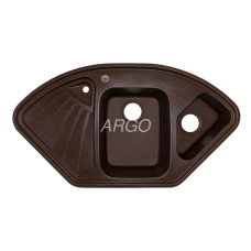 Мойка гранитная ARGO Trapezio 1045x575x190 Мокко