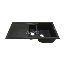 Мийка гранітна ARGO Medio Plus 975x495x230 Графіт