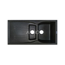 Мийка гранітна ARGO Medio Plus 975x495x230 Графіт