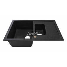 Мийка гранітна ARGO Stella Plus 775x495x200 Чорна