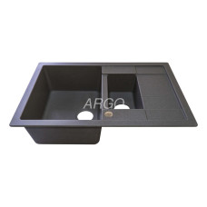 Мийка гранітна ARGO Stella Plus 775x495x200 Сіра