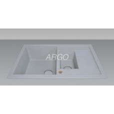 Мийка гранітна ARGO Stella Plus 775x495x200 Світло-сіра