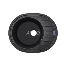 Мойка гранитная ARGO Ovale 615x495x200 Чёрная Мойка гранитная ARGO Ovale 615x495x200 Чёрная