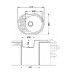 Мойка гранитная ARGO Ovale 615x495x200 Old stone