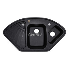 Мойка гранитная ARGO Trapezio 1045x575x190 Чёрная