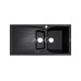 Мойка гранитная ARGO Medio Plus 975x495x230 Чёрный металлик